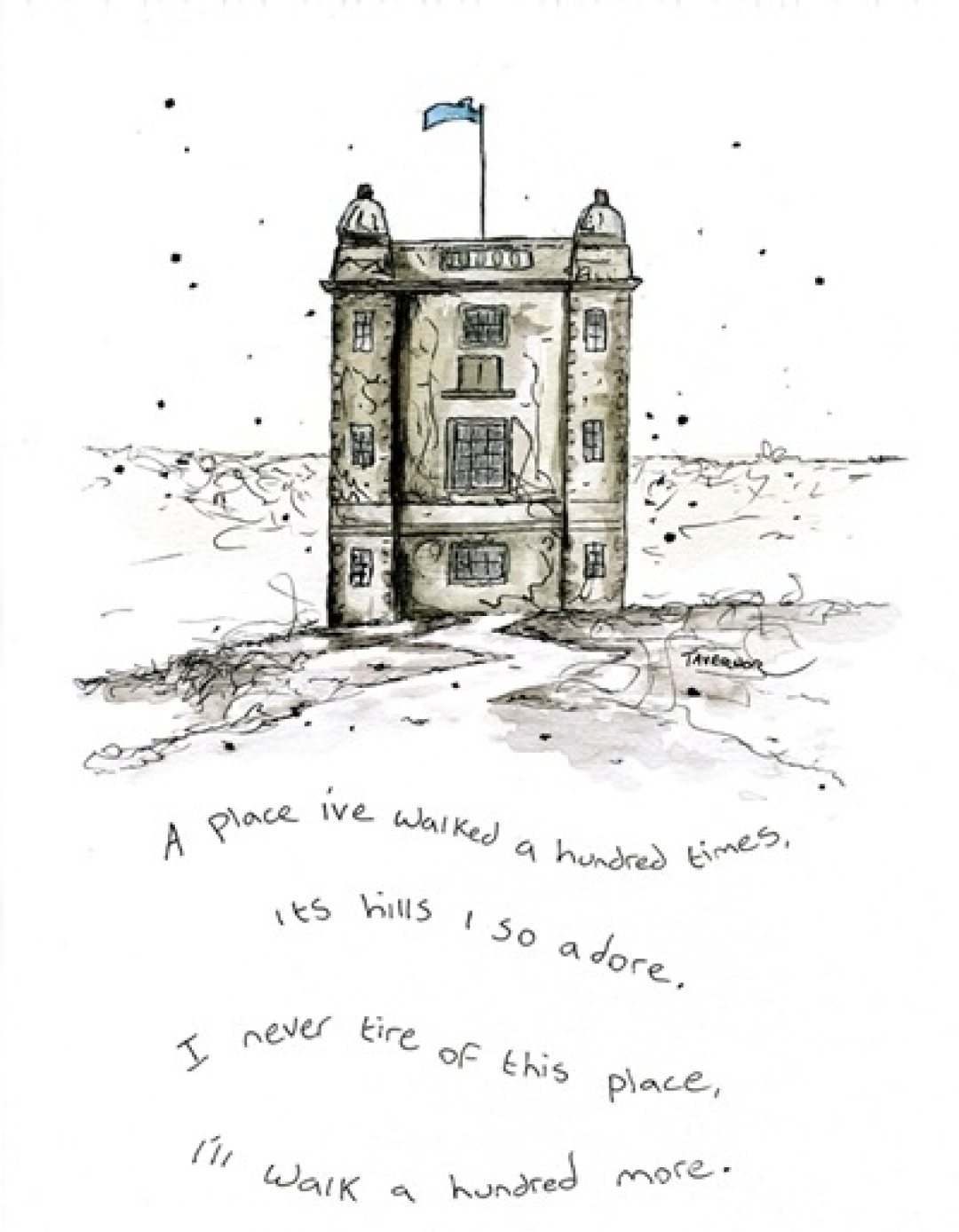 Footsteps to the cage Paul Tavernor Art copyright