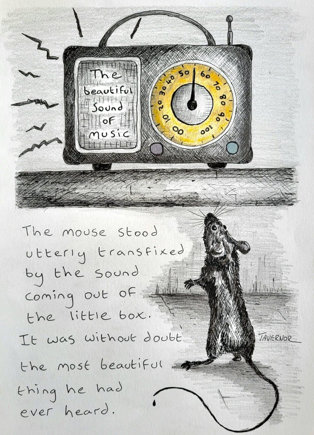 The beautiful sound of music Inktails Mouse copyright Paul Tavernor