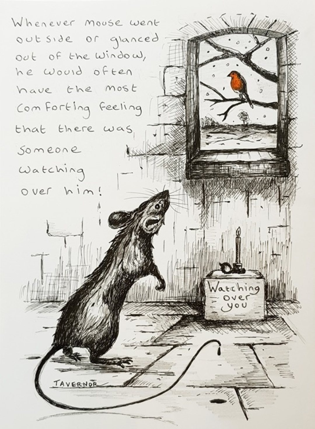 Watching over you Inktails Mouse Copyright