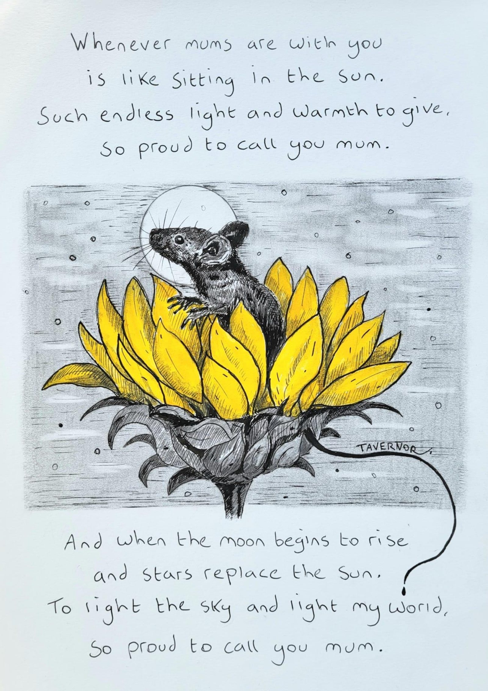 My sun my stars and moon Inktails Mouse copyright