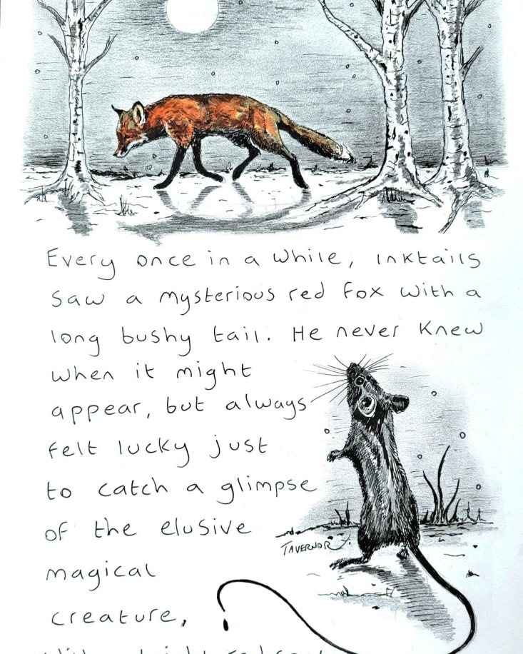 To glimpse a fox by Paul Tavernor